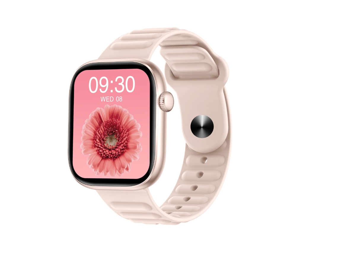 Smartwatch com Chamadas Bluetooth, Monitor Cardíaco e Oxigenação MDUG rosa
