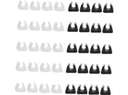 Protetores De Pés Cadeira Sherchpry, 40 Peças, Capas Antiderrapantes De Plástico Durável Para Proteger Pisos, Mesas E