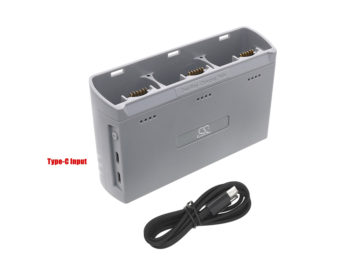 Carregador Triplo Compatível Com Dji Mini 2/mini Se