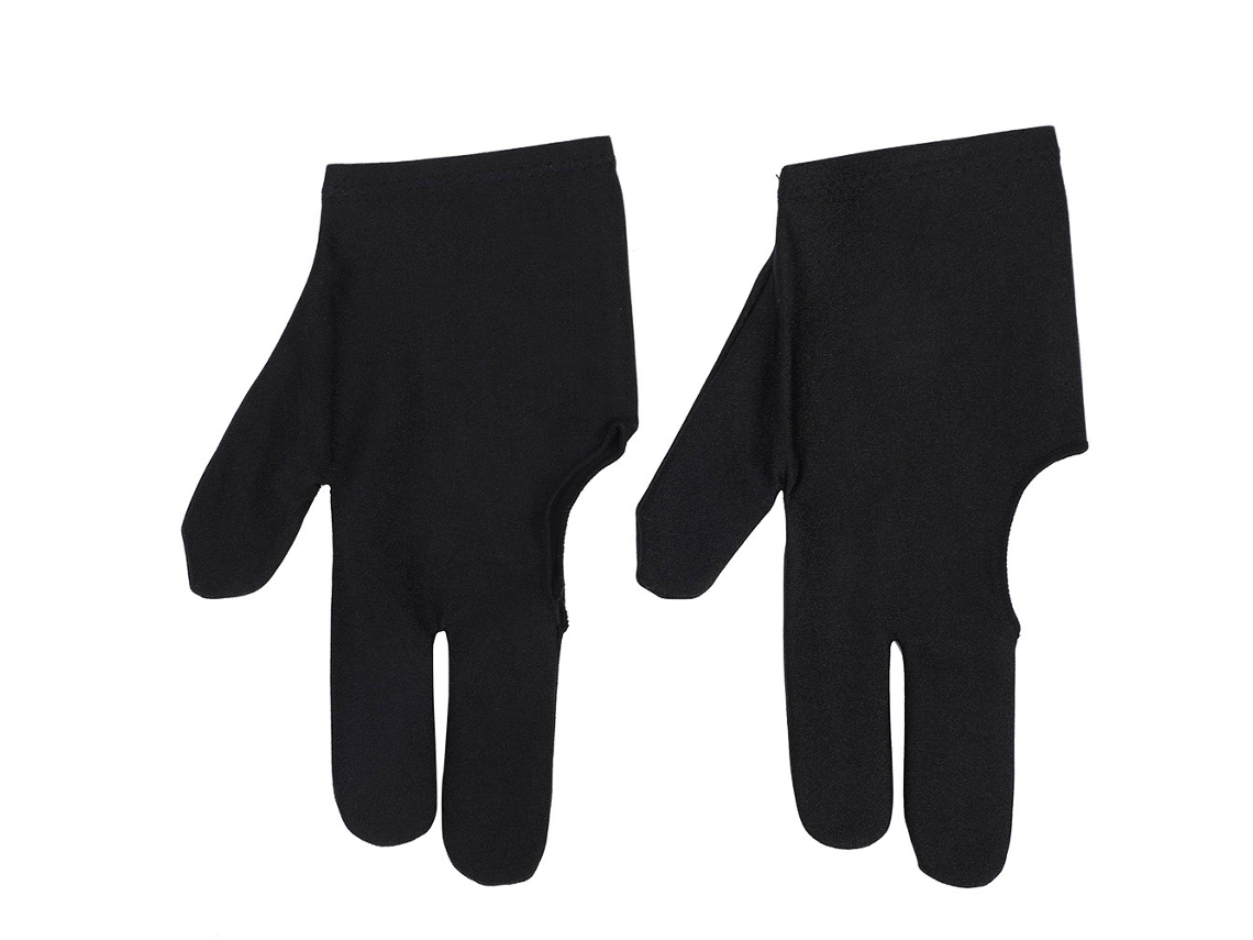 Urbannova-luvas De Sinuca 2 Unidades Mão Esquerda 3 Dedos Nylon