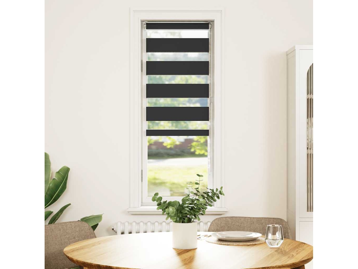 Maison Exclusive - Cortina De Zebra 45x150 Cm Largura Do Tecido 40,9 Cm Poliéster