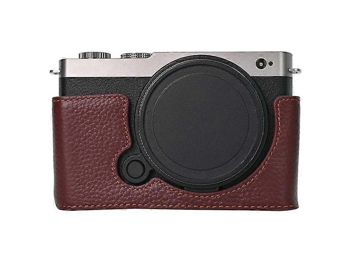 Capa De Couro Genuíno Compatível Com Câmera Panasonic Lumix S9, Bateria Fácil De Substituir Facpoet