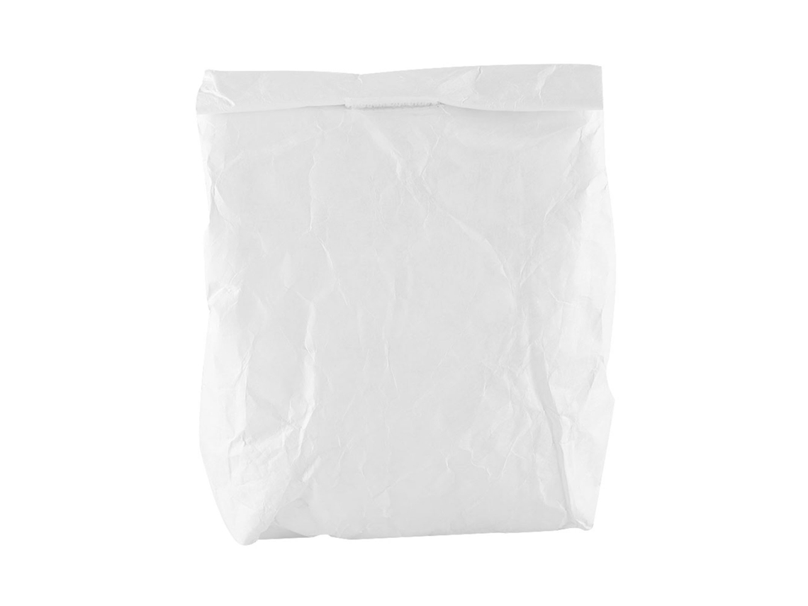 Caixa De Lanche Isolada À Prova Dágua Em Saco De Papel Dupont Branco