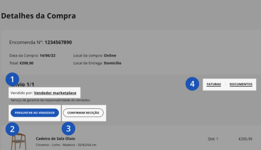 Marketplace na sua área pessoal