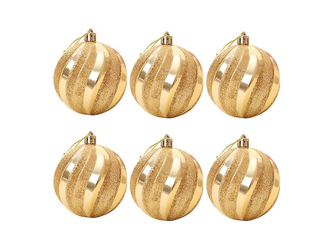 6 Unidades de Bolas Brilhantes de Natal ALLINLESS