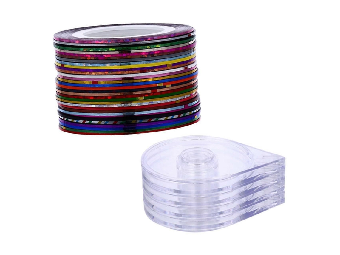 Conjunto De 120 Fitas Adesivas Para Unhas Com Dispensador. Adesivo Forte Manicure E Nail Art.