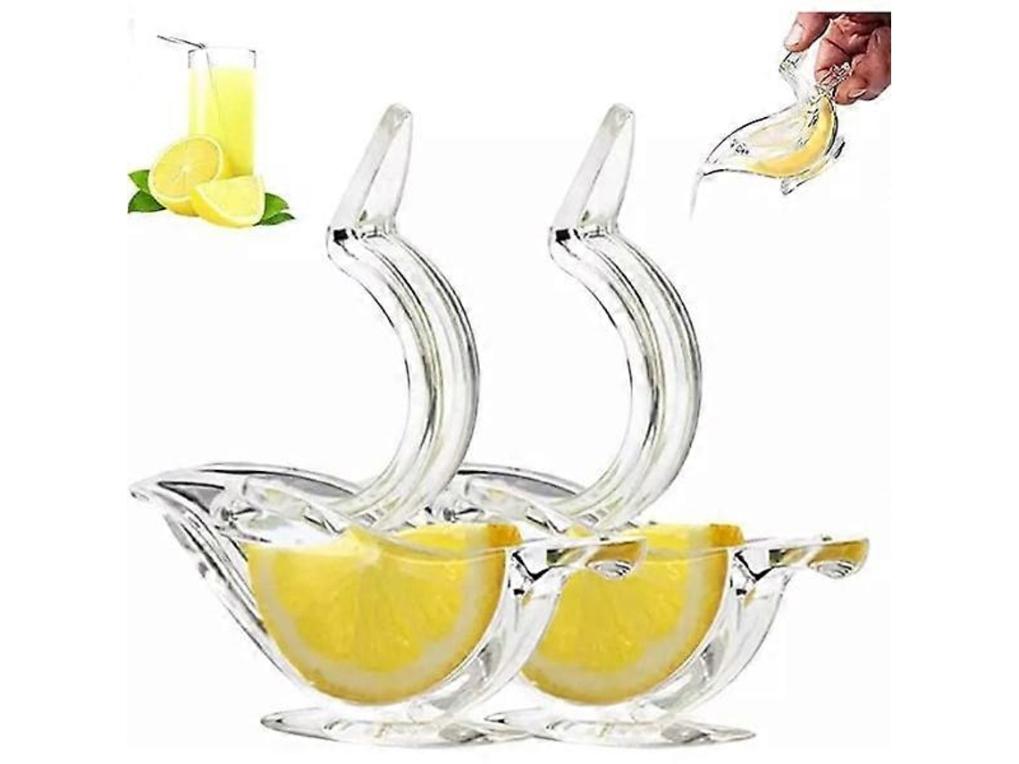 Espremedor De Limão Em Acrílico Formato Pássaro, Ergonômico, Com Bico Para Despejar, Cinza, 5 Peças
