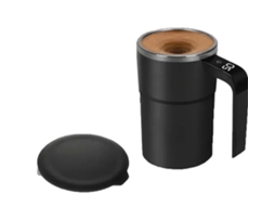 Leitor De Temperatura De Xícara De Café Inteligente Automático Com Misturador Automático, Recarregável Via Usp (preto)