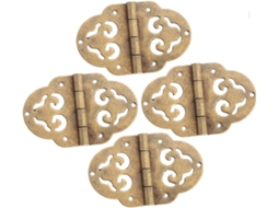 Conjunto De 4 Mini Cobre Para Caixas Joias Madeira, Estilo Retrô,