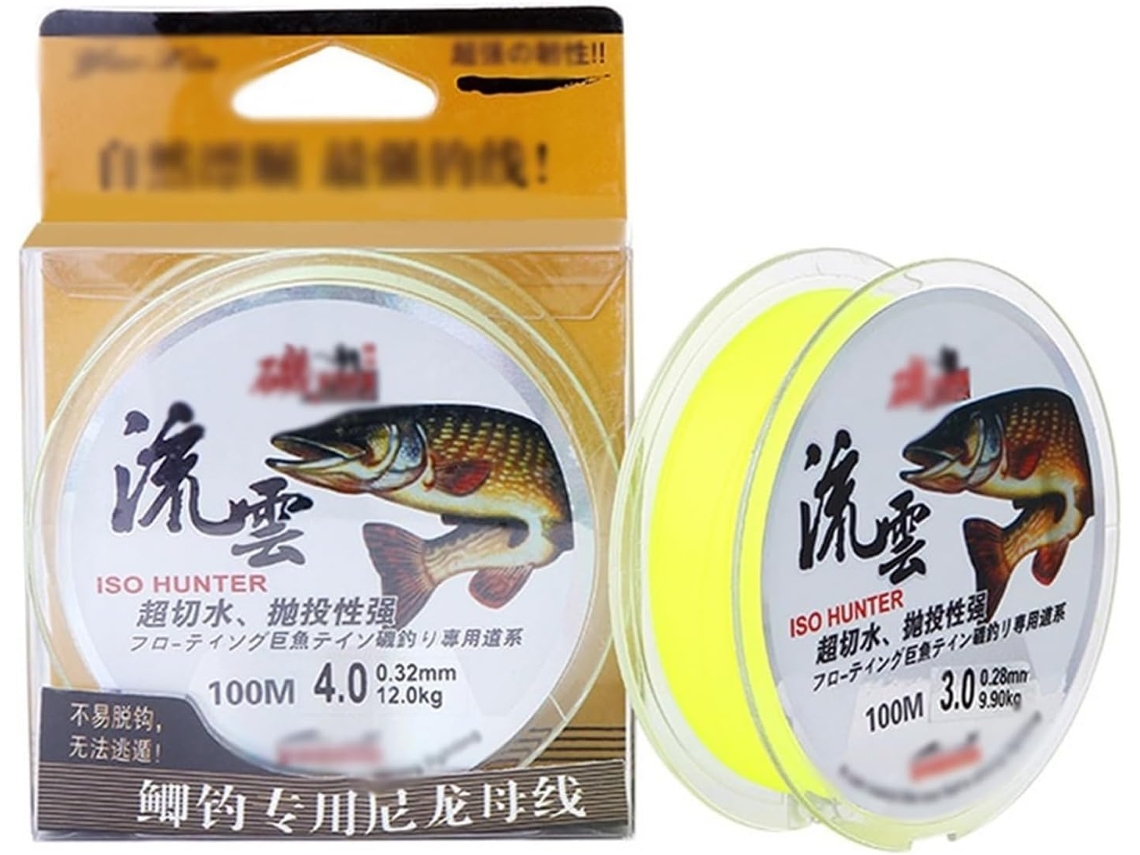 Linha de Pesca Revestida Carpa 15m Anzol e Conector 15lb a 35lb S/MARCA
