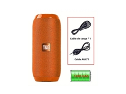 Caixa de som MDUG Tg117 com subwoofer, uso externo, laranja