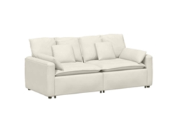 Modular Sofa, Modular Sofas Vidaxl Creme Veludo