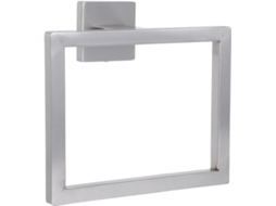 Suporte De Parede Quadrado Para Toalha Mão Em Aço Inoxidável Prateado, Resistente, Para Banheiro