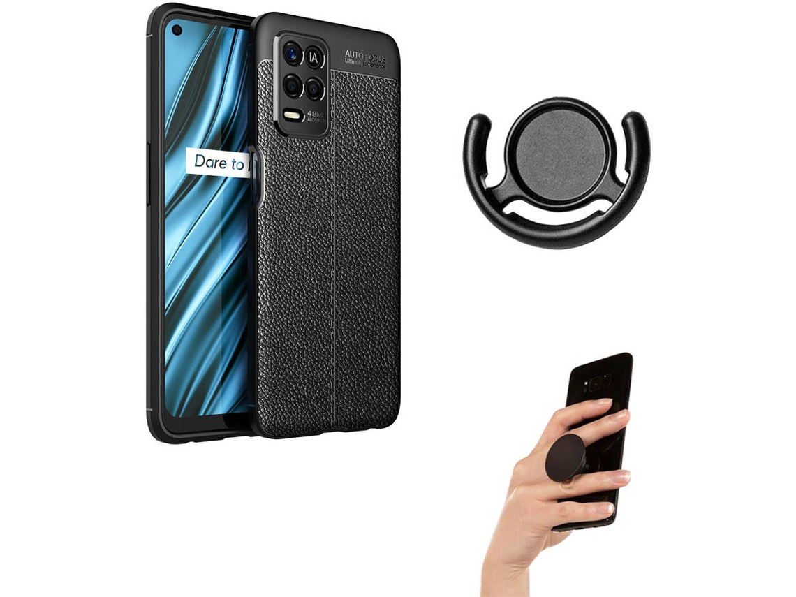 Capa, Suporte e Popsocket Realme 8 4G Rugged Leather