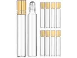 Nuobesty De 10 Frascos Roll-on Recarregáveis De 10ml Para Óleos Essenciais