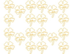 Conjunto Tehaux com 40 Clips Metálicos em Formato Trevo para Decoração e Organização, Portáteis e Duráveis, Ideias para