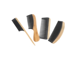 2026 set de 4 Pentes Antiestáticos para Estilizar Cabelo Homem e Mulher de Bambu