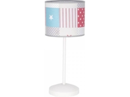 Candeeiro de Mesa FABRILAMP Mix (Prateado e Branco - E14 - 40 W - Metal)