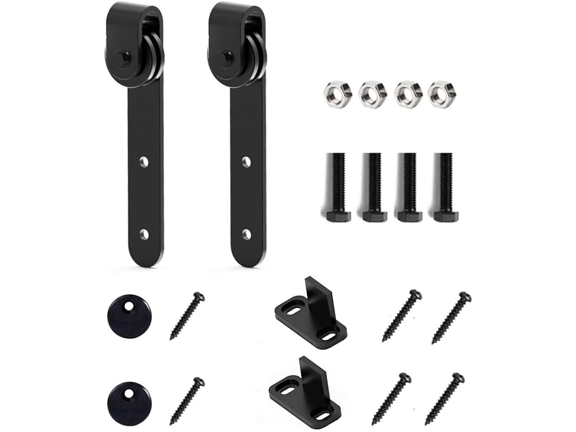 1 Kit De Ferragens Para Porta De Celeiro Deslizante Para Armário
