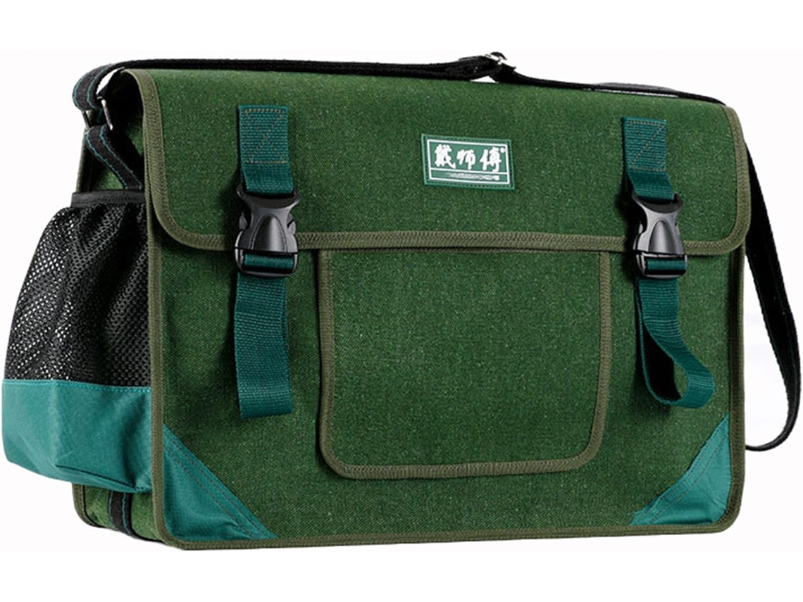 Bolsa de armazenamento de ferramentas de grande capacidade, bolsa grande de lona verde tamanho C, tamanho G