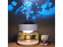 Umidificador Silencioso para Quarto, Umidificador Doméstico Pequeno de 500ml com Luz Noturna e Projetor de Estrelas BRILVIBERA