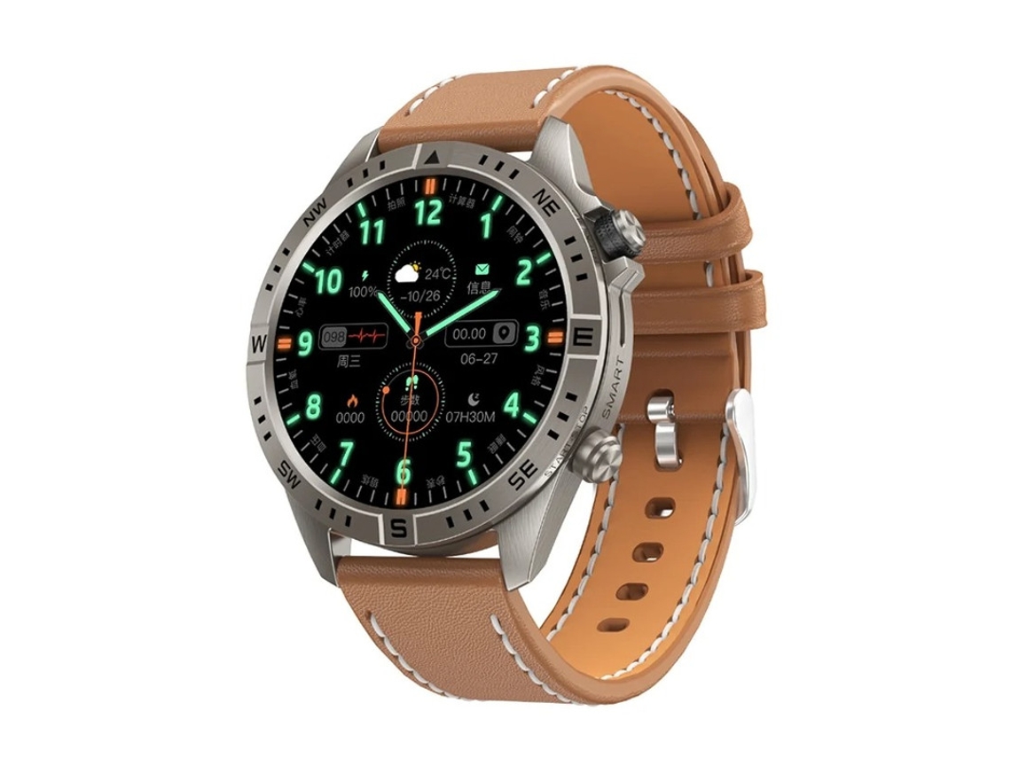 Smartwatch com Bluetooth, Chamadas e Notificações Esportivas, Castanho, Bestvite