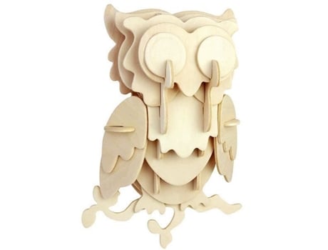 Kit de construção em madeira FSC - Cabeça de coruja - QUAY - 7 anos - Criança - Misto