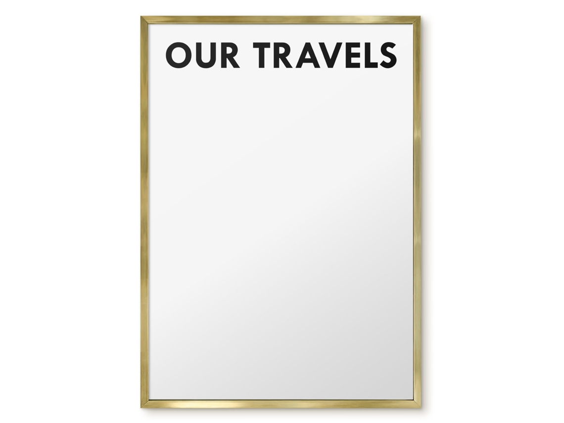 Magnetic Wall Board Our Travels For The Office Espelharte (50x70 Cm)
