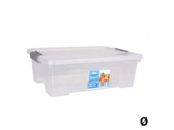 Caixa de Armazenagem com Tampa Dem Kira Transparente 10 L