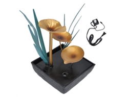 Fonte de mesa com luz Led silenciosa para decoração | S/MARCA