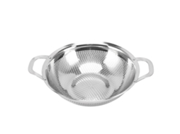 Cedor de Malha de Aço Inox 25cm com Alças | S/MARCA