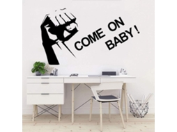 Adesivos De Parede Com Frases Inspiradoras Para Decoração De Escritório, Papel De Parede Vinílico Para Decoração De Casa, Preto, 145x84cm