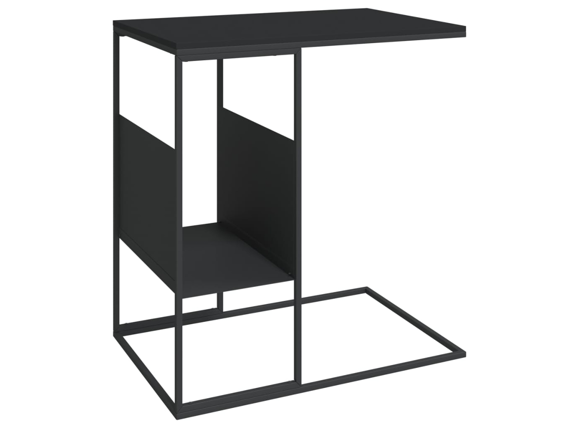 Side Table, Side Tables Vidaxl Preto Madeira Processada (n/a)
