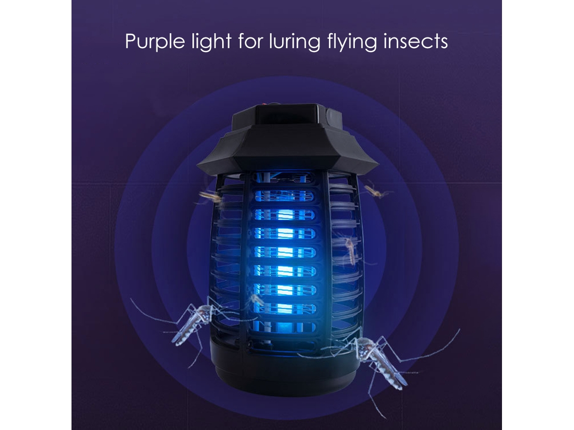 Lâmpada Antimosquito UV LED Portátil Sem Fumo Inodoro Insetos