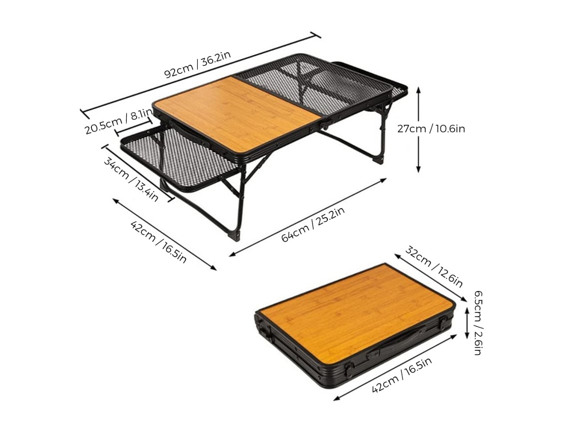 Mesa de Camping Plegable Lixada para Picnic
