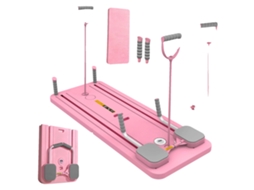 Prancha De Fitness, Tecnologia De Rebate Automático, Design Dobrável, Rosa