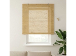 Vidaxl Estores De Rolo Natural 140 X 160 Cm Bambu