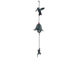 Sinite de metal em forma de pássaro pendurado para decoração de jardim e casa verde S/MARCA