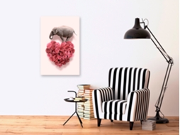 Quadro ARTGEIST Enamored Elephant (1 Part) Vertical (40x60)