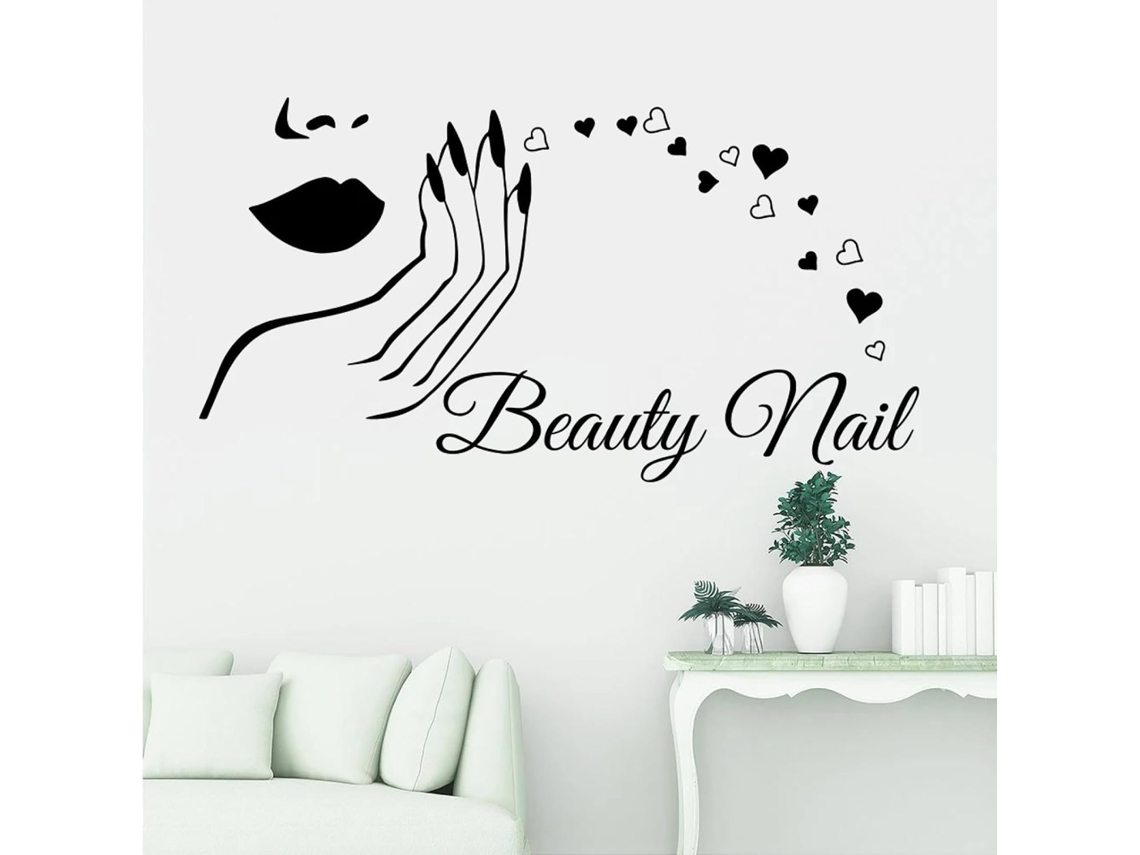 Maquiagem, Spa, Salão de Manicure, Cuidados com a Pele, Instituto de Beleza, Rosto, Lábios, Mãos, Adesivos de Parede, Decoração de Quarto de Menina