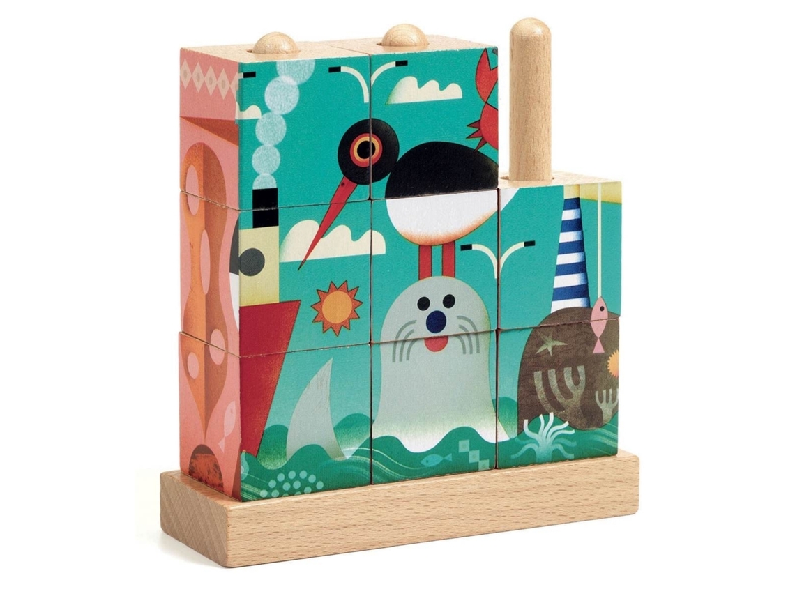 Rompecabezas De Madera Puzz Up Sea Djeco