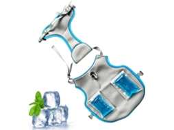 Camiseta Refrescante Cães Com Bolsa De Gelo, Roupa Ajustável E