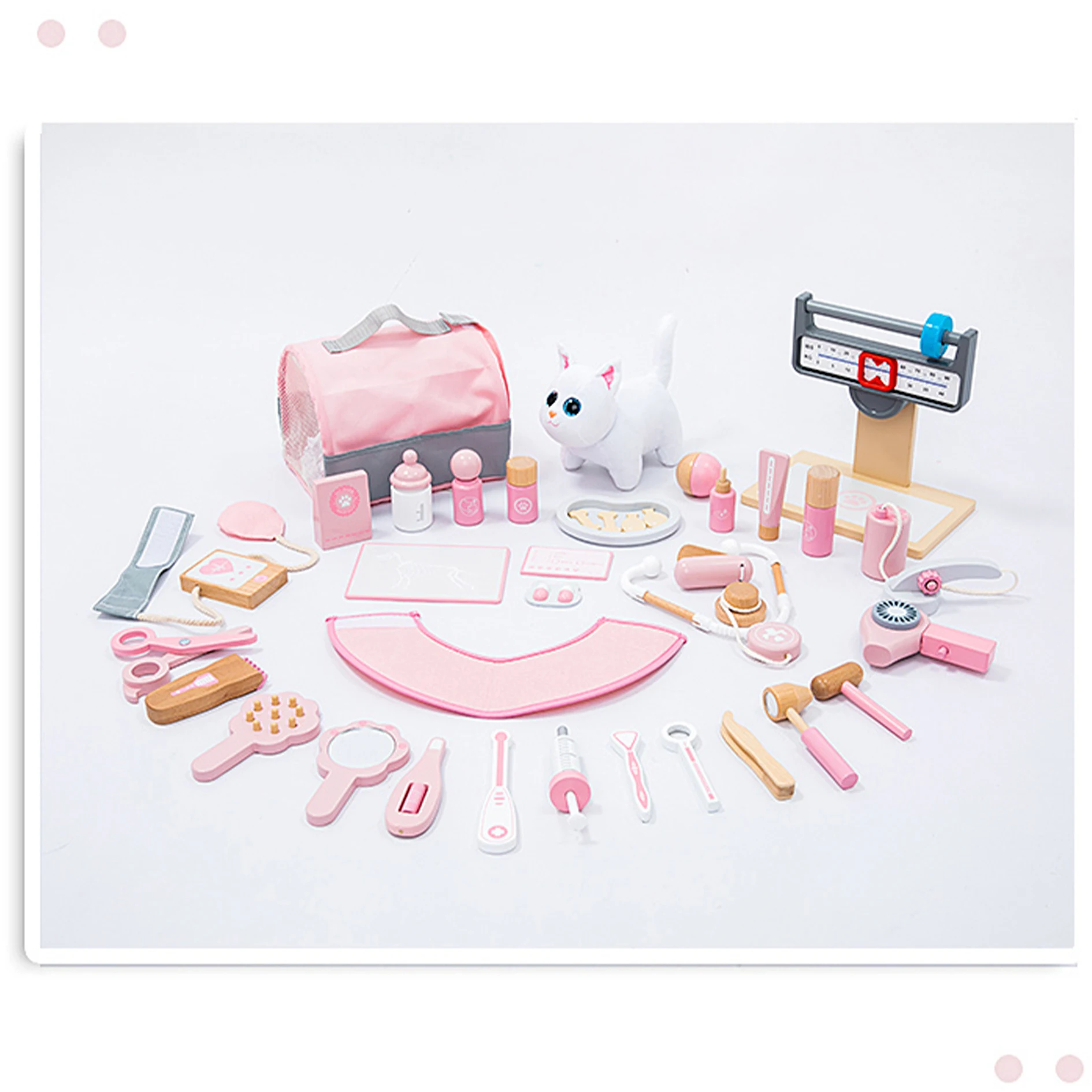 Pet Doctor Role Playing Toy Set- Adequado Para Crianças Brincar Com A Imaginação E Desenvolver Empatia