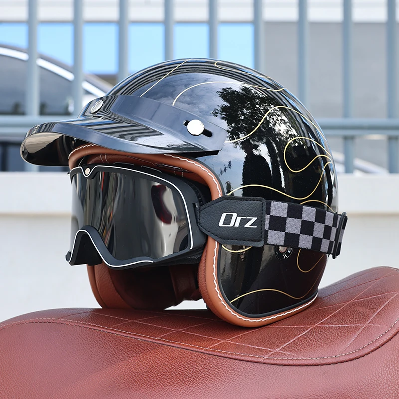 Capacete (l)abs 3/4 Aberto, Certificado Dot, Resistente A Impactos, Com Proteção Uv.