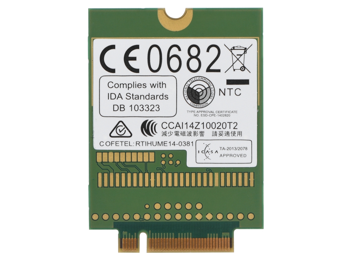 Cartão Módulo M.2 Ngff 4g Lte Fdd Interno De 100mbps Para Windows/android/chrome
