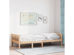Cama De Criança Sem Colchão 90x190 Cm Madeira De Pinho Maciça