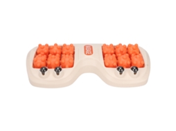 Massageador De Pés Duplo Com Rolo Para Alívio Da Fascite Plantar, Acupressão, Ferramenta De Massagem De Relaxamento Profundo, Laranja