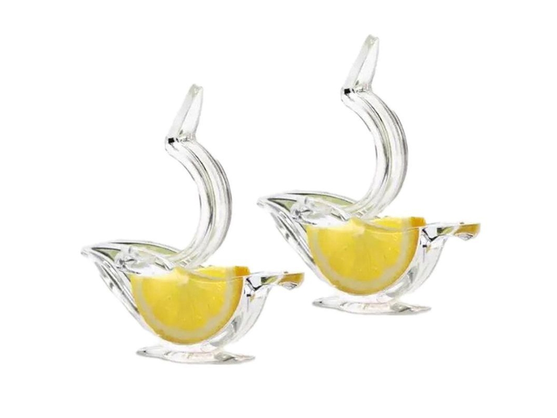 Aperta-limões Clamp Acrílico Manual Transparente Prático Para Casa Squeeze Fatias De Limão 2 Peças