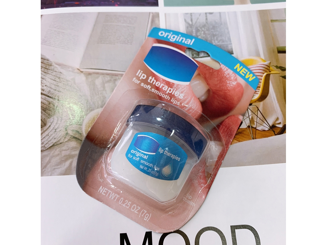 Bálsamo Labial Hidratante Anticraquelado Nutritivo Protector De Labios Sabor Original Azul De Larga Duración