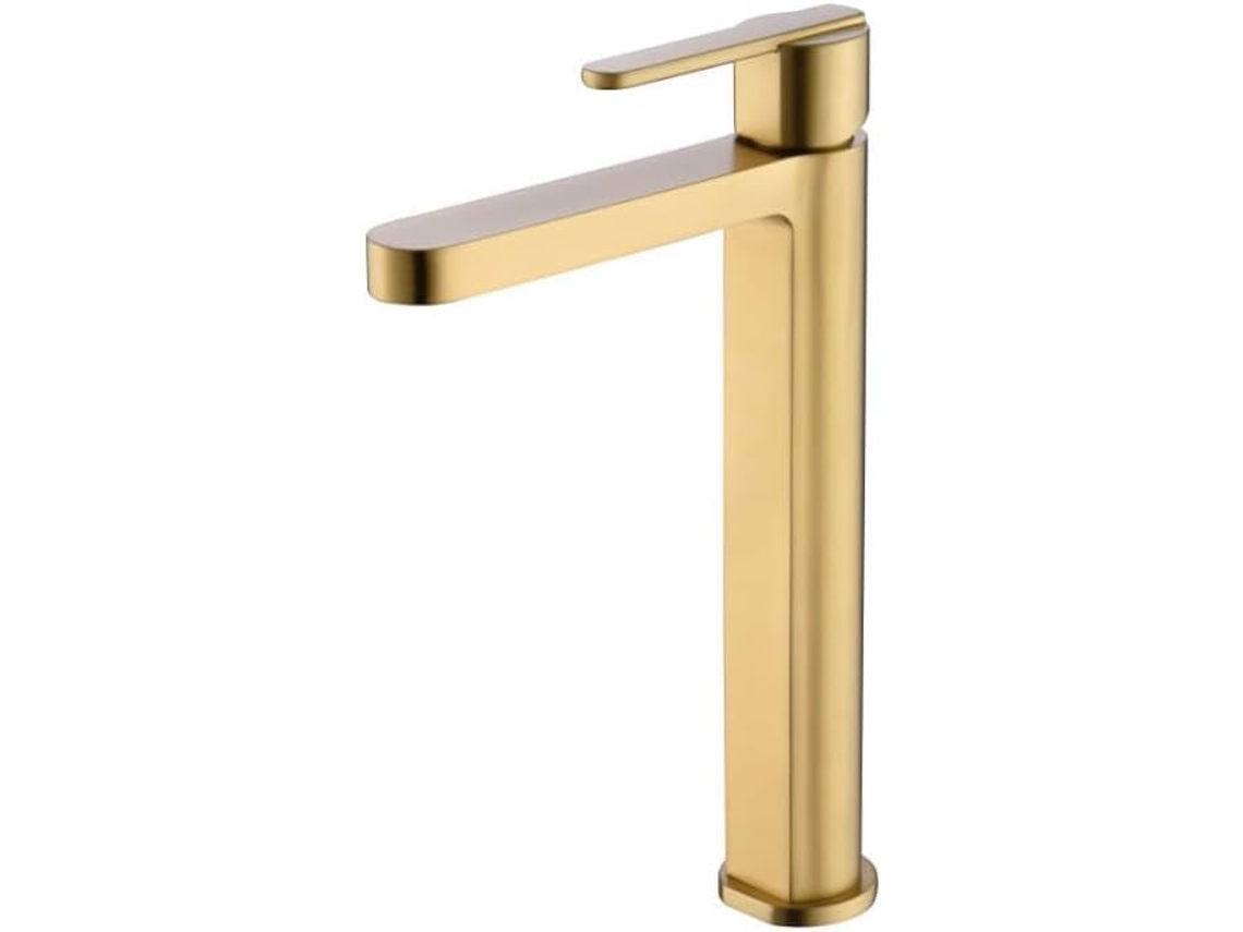 Torneira Monocomando de Bica Alta para Lavatório em Latão Dorado MICE COLLECTION